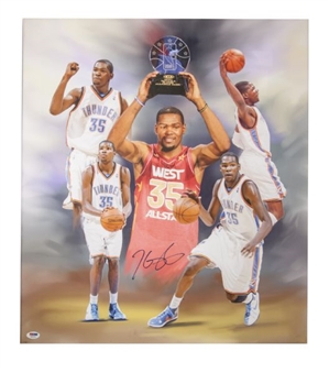 Kevin Durant Signed Large Canvas Print